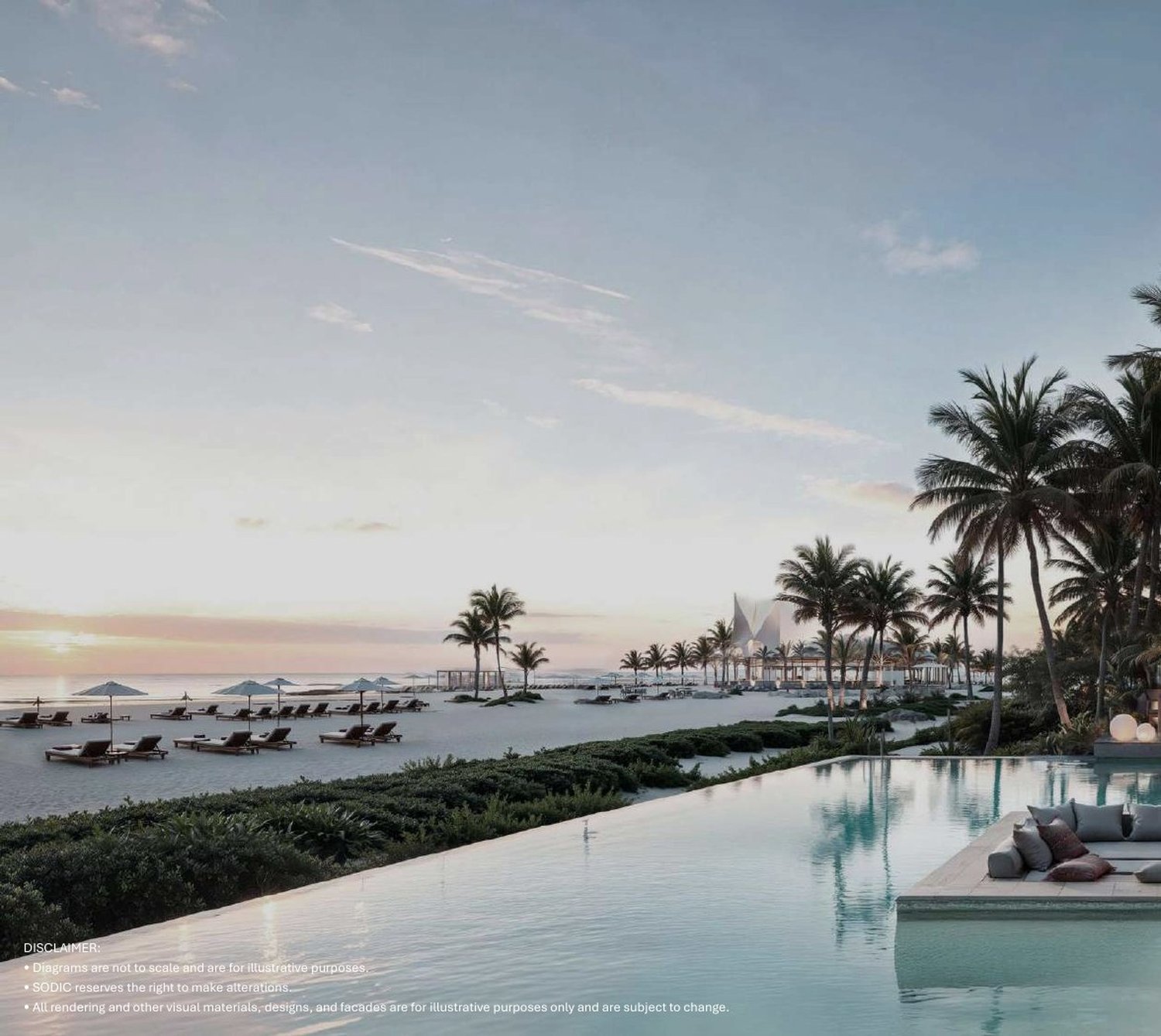 Nobu Residences beachfront at sunset